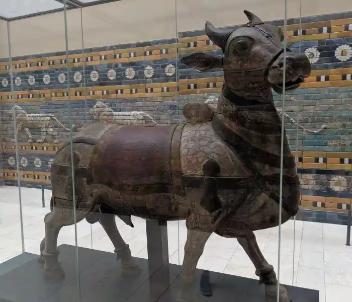 Wooden bull statue, Ishtar Gate, Pergamon Museum